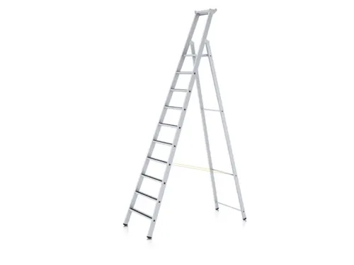 veiligheidsladder,eenzijdig,10treden m. R13-laag,stand H 2,64m