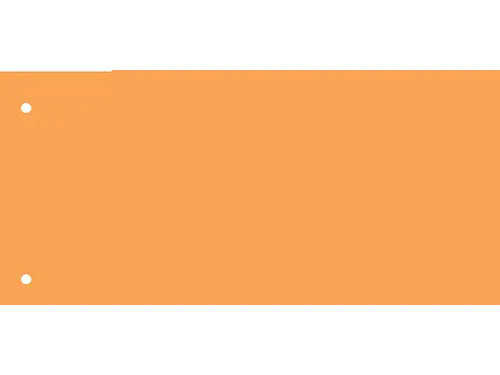 Scheidingsstrook Qbasic 240x105mm 50 stuks oranje