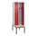 locker met bank,voor scheiding van kleding,HxBxD 2120x600x815mm,2vak