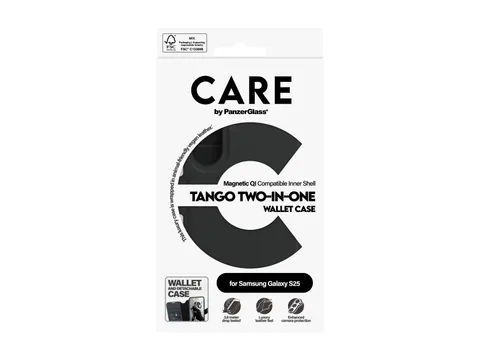 PanzerGlass CARE by Tango 2-in-1 Wallet Case w. Qi Compatible Sa