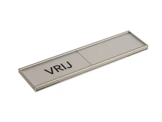 Design Schuifbord Aluminium klein Niet Storen Wit 100x25mm - 4