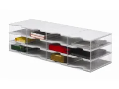 postsorteerbox,12vakken,m. antislipvoeten,Tafelopstelling