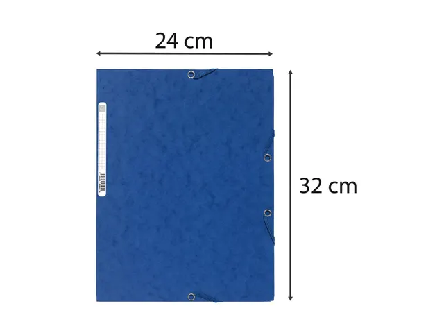 Elastomap 3 kleppen glanskarton 400g/m2 A4-Assorti