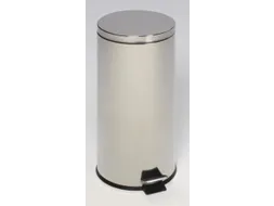 RVS pedaalemmer,30l,HxØ 640x290mm,binnenbak kunststof,romp gepolijst
