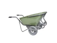 Elektrische kruiwagen,230l,HxBxD 730x880x1600mm,HDPE-bak,groen