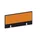 baliepaneel,v. bureau,aanbouw achter,B 1000mm,CC-zwart,BN3005-geel