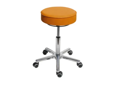 Draaikruk Gasveer Alu Voetkruis 540-720mm Kunstleer Maisgeel Wielen