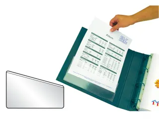 Insteektas Djois U-map 155x90mm zelfklevend PP transparant 5 stuks - 2