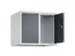 opzetkast,v. locker,2vak.,vak B 300mm,HxBxD 500x600x500mm,cilinderslot