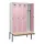 locker met bank,voor scheiding van kleding,HxBxD 2120x1200x815mm,4vak