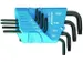 H 43 TX-08 Jeu de tournevis coudés dans un support 8pièces TX T10-T4