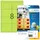 HERMA 5147 Gekleurde etiketten A4 99,1x67,7mm Neon Groen 160 stuks