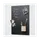 Krijtbord Naga 40x60cm zwart magnetisch staal zonder frame