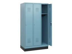 schoollocker,HxBxD 1630x900x500mm,3vak,vak B 300mm,cil.-slot,sokkel