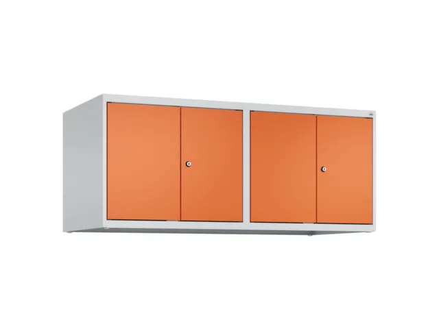 opzetkast,v. locker,4vak.,vak B 300mm,HxBxD 500x1200x500mm,vleugeldeur