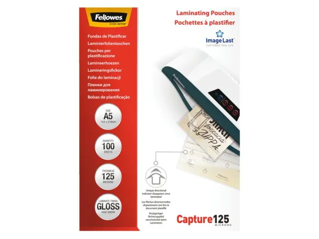 Lamineerhoes Fellowes A5 125 micron glanzend
