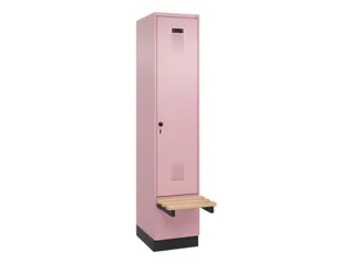locker met bank,HxBxD 1950x400x815mm,1vak,vak B 400mm,draaigrendel - 2