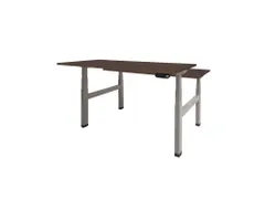 Elektrisch Duo Bureau Dextro Plus 200x80cm Frame Alu Blad Logan Eik