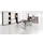 jaloeziedeurkast HxBxD 720x1000x400mm 1xhouten vloer romp onyxgrijs