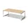 vergadertafel/directiebureau,HxBxD 740x2400x1200mm,rechthoekig