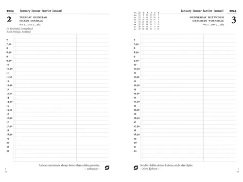 Agendavulling 2027 Succes Executive A5 1dag/1pagina