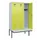 locker met bank,HxBxD 2120x1200x815mm,3vak,vak B 400mm,cilinderslot