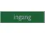 Infobord pictogram ingang 165x44mm