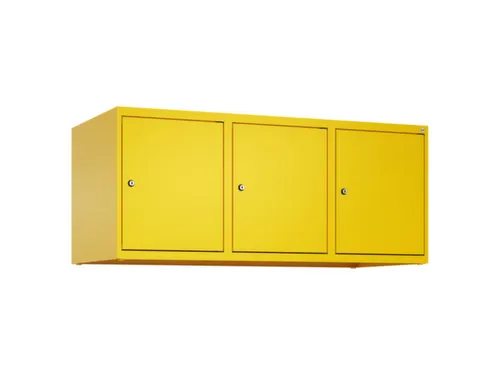 opzetkast,v. locker,3vak.,vak B 400mm,HxBxD 500x1200x500mm