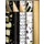 Geschenkpapier Kerst 70cmx2m assorti zwart/wit/goud