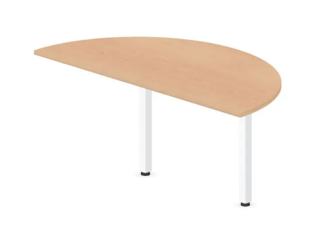 aanbouwtafel,i.h.v.,HxBxD 720-840x1600x800mm,halfrond,NE-esdoorn