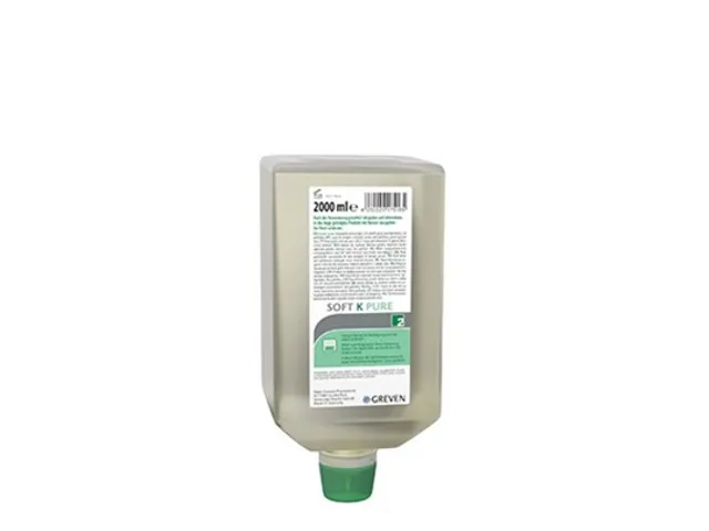 Soft K Pure was -& douchegel geurvrij 2 liter vulling