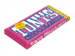 Chocolade Tony's Chocolonely reep 180gr wit framboos knettersuiker - 4