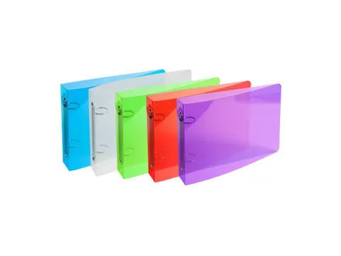 Exacompta Crystal Ringmap 2 O-ringen 25mm Transparant Assorti