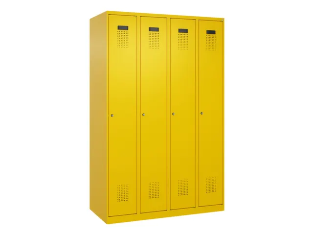 locker voor scheiding van kleding,HxBxD 1850x1200x500mm,4vak