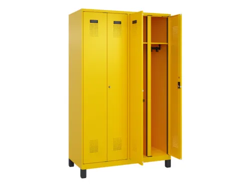 locker voor scheiding van kleding,HxBxD 1950x1200x500mm,4vak