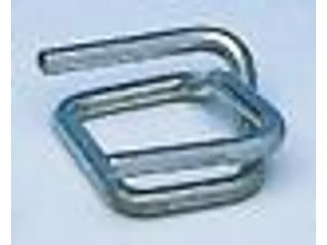Boucles métalliques galvanisées pour feuillard polyester et composit