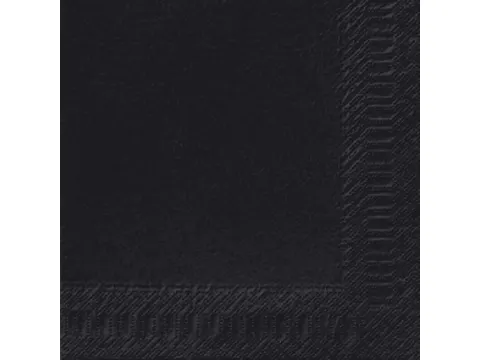 Duni Servet 40x40cm 3 laags Zwart 8x125 stuks