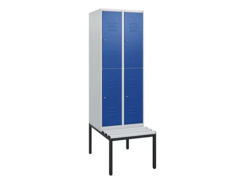 Dubbeldekse dekenkist,HxBxD 1950x600x815mm,2x2vak.,vak B 300mm