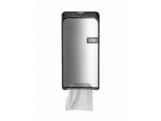 CMT Quartz Toiletpapierdispenser Bulkpack Zilver - 1