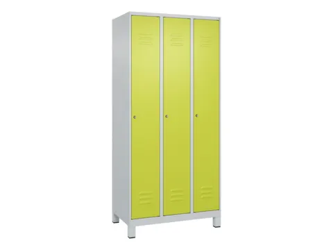 locker,HxBxD 1950x900x500mm,3vak,vak B 300mm,cil.-slot,voeten