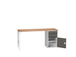 werkbank,HxBxD 930x2000x600mm,multiplexblad,2voeten/1container