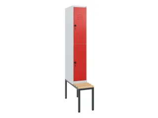 Dubbeldekse dekenkist,HxBxD 1950x300x815mm,1x2vak.,vak B 300mm - 1