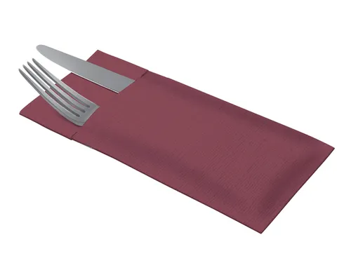 Bestekpochette Tork LinStyle 1-laags 60st duurzaam rood 509603