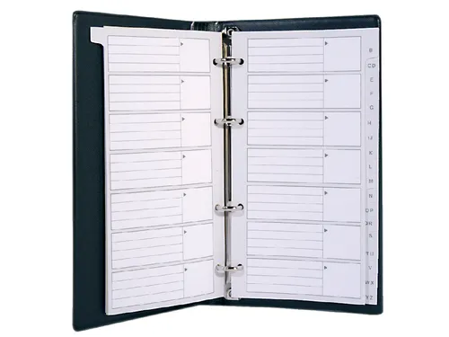 Telefoonalbum Kangaro 215x130mm A-Z 4-rings zwart