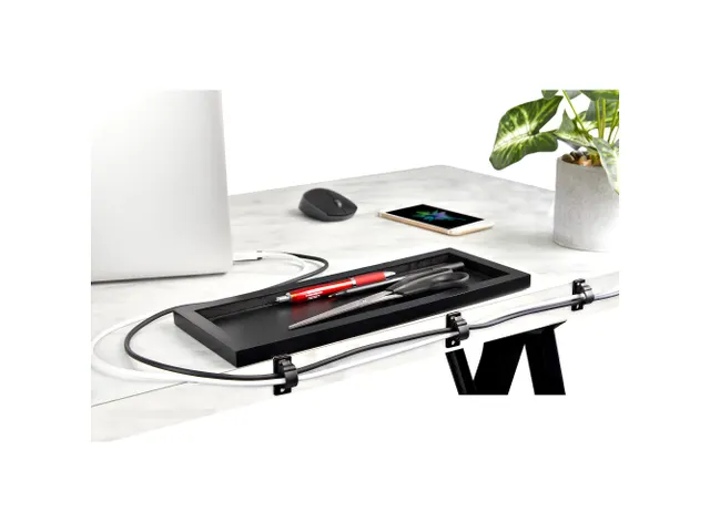 Zelfklevende Kabelmanagement Clips 12mm zwart 100 stuks