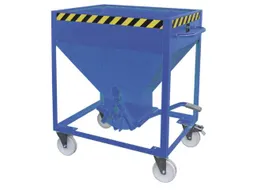 Stortgoedbak Hxlxb 780X1220Mmx1115Mm 375L Wielen Ral5012