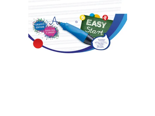 Rollerpenvulling STABILO Easyoriginal fijn blauw doosje à 20 stuks