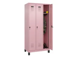locker,HxBxD 1950x900x500mm,3vak,vak B 300mm,draaigrendel,voeten