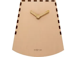 Tafelklok NeXtime Rocky 19.5x18x8.8 cm hout zalm - 1