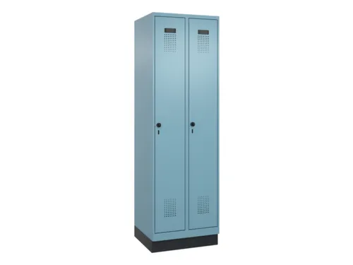locker voor scheiding van kleding,HxBxD 1950x600x500mm,2vak